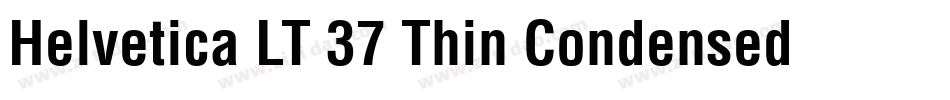Helvetica LT 37 Thin Condensed字体转换